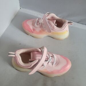 Pink Kids Shoes with Velcro Strap Size 6